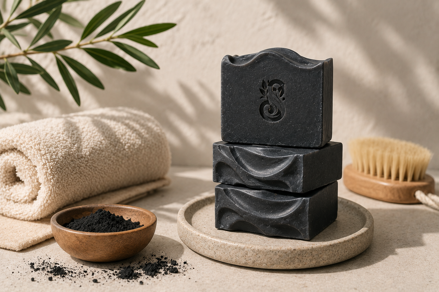 Activated Charcoal and Rosehip Seed Soap